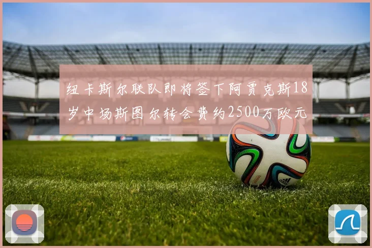 纽卡斯尔联队即将签下阿贾克斯18岁中场斯图尔转会费约2500万欧元